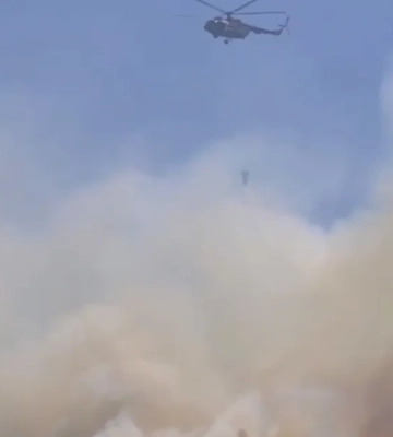 В оккупированном Крыму разгорелся большой пожар. ВИДЕО
