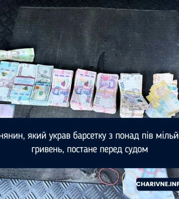 Рівнянин, який украв барсетку з понад пів мільйона гривень, постане перед судом