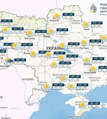 Якою буде погода на Волині