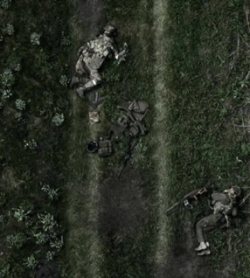 Нацгвардійці знищили з FPV-дронів позицію росіян на Харківському напрямку