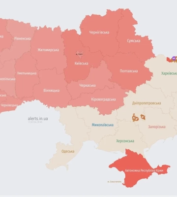 У Київській області працюють сили ППО