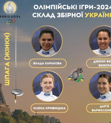 Дві ужгородські фехтувальниці змагатимуться на Олімпійських іграх у Парижі