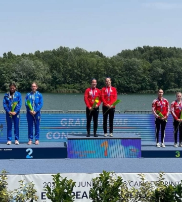 Спортсменка з Волині здобула дві медалі на чемпіонаті Європи з веслування на байдарках