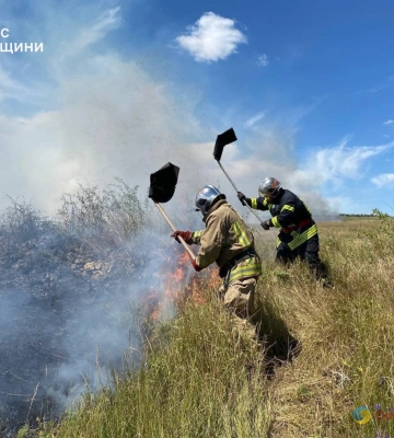 В Одеській області з початку літа сталось понад 600 пожеж на відкритих територіях