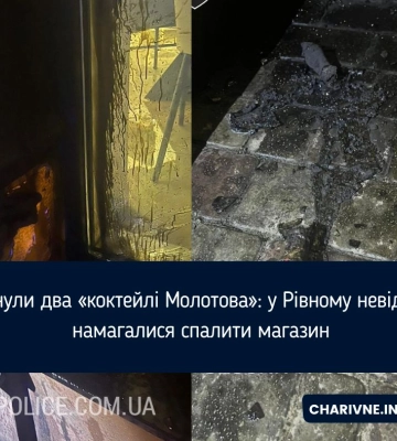 У Рівному невідомі «коктейлями Молотова» хотіли спалити меблевий магазин
