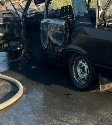 На трасі у Львівській області горіла автівка