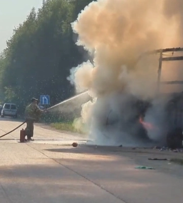 Віз побутову хімію: рятувальники розповіли про пожежу неподалік Рівного