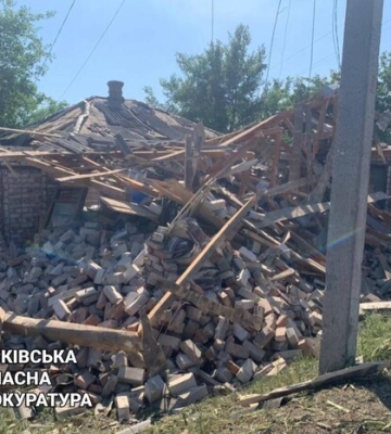 Внаслідок ударів РФ чотири населених пункти Харківщини постраждали лише цієї доби