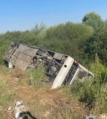 В Тернопольской области перевернулся автобус с паломниками