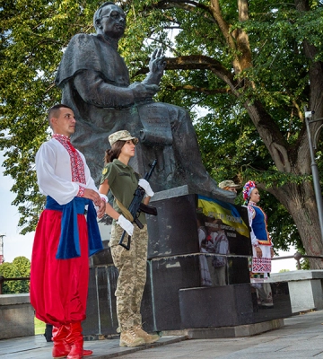 Нацгвардійці Закарпаття відзначили День Української Державності та День хрещення Київської Русі – України