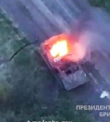 Бійці Президентської бригади нищать ворожу техніку разом з російськими загарбниками. ВIДЕО