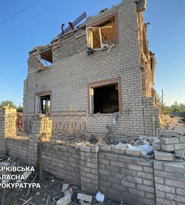 В Харьковской ОВА рассказали о последствиях российских обстрелов за сутки: травмированы два человека