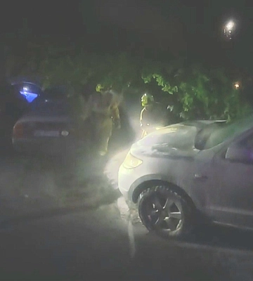 У Рівному вночі горіло легкове авто