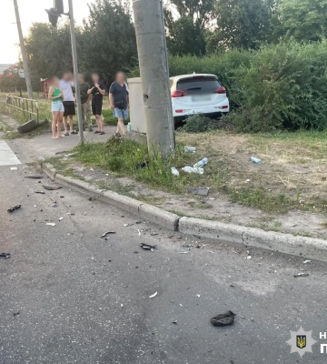 У Черкасах зіштовхнулися дві автівки, є постраждалий (ФОТО)