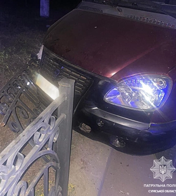 У Сумах водійка під кайфом потрапила в ДТП
