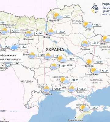 Локально до +35 °С: погода від Наталки Діденко на 22 липня