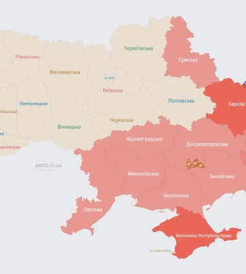 Повітряні сили попередили Одещину про ворожу ракету