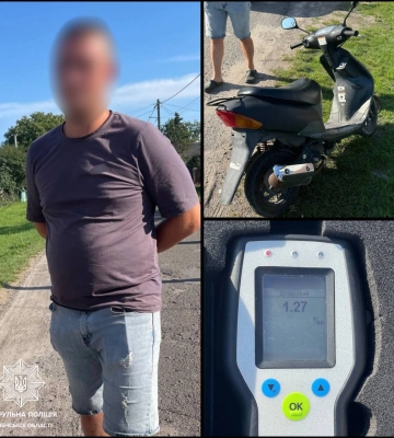 На Дубенщині &quot;спіймали&quot; трьох нетверезих водіїв двоколісних
