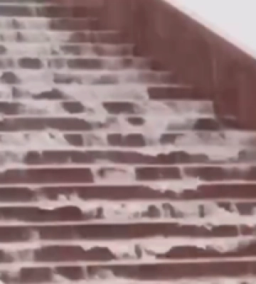 Потоп в результате ливня в Киеве сняли на видео