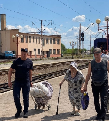 На Волинь прибув черговий евакуаційний потяг з Донеччини