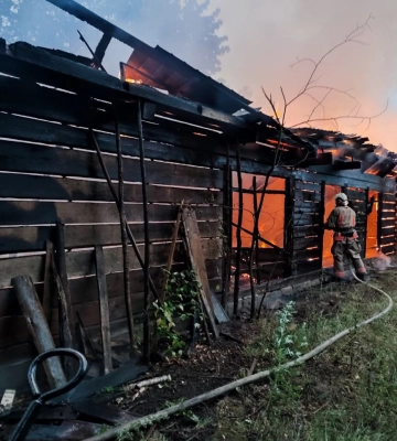 Блискавка спричинила пожежу на Волині