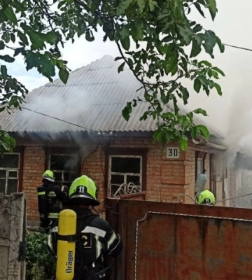 В Олександрії горів житловий будинок