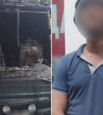На Одещині затримали чоловіка, який підпалив квестовий автобус