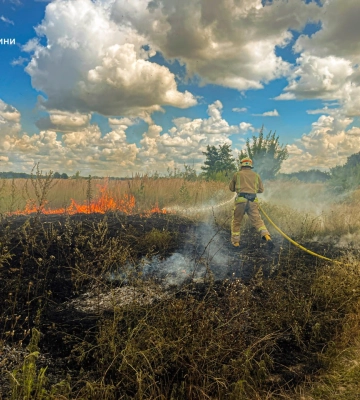 На Сумщині упродовж доби рятувальники двічі ліквідовували загоряння на відкритих територіях