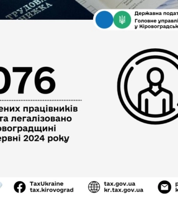 На Кіровоградщині легалізували працю понад тисячі людей