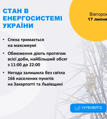 Негода повністю знеструмила на Львівщині пів сотні населених пунктів