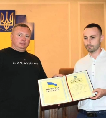 Лікаря-хірурга з Володимирського ТМО відзначили грамотою Волинської ОДА