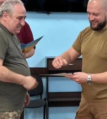 Офіцер у відставці з Полтавщини отримав відзнаку Міноборони