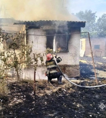 У Кропивницькому районі горів житловий будинок