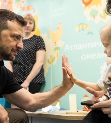 Зеленський разом з дружиною відвідав Охматдит