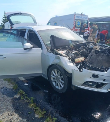 На Львівщині  «Audi А4» наздогнав «Hyundai Galloper». Госпіталізували п&#039;ятьох потерпілих