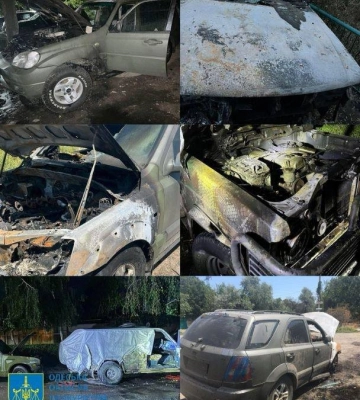 Працювали на замовлення спецслужб рф: в Одесі викрили 6 місцевих жителів, які спалили 15 авто ЗСУ