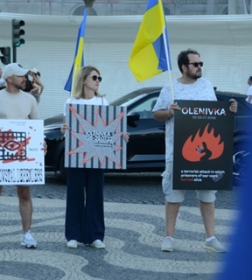 У Лісабоні провели акцію до другої річниці теракту в Оленівці