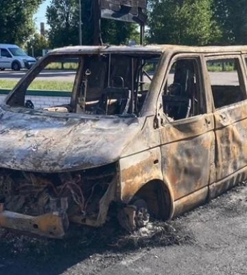 У Києві підпалили евакуаційне авто 3-ї штурмової бригади