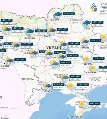 В Україні прогнозують від 18° до 42° та грози з градом: якою буде погода у Дніпрі 18 липня