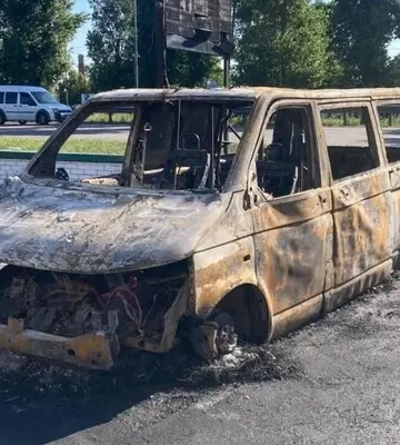 У Києві спалили евакуаційне авто Третьої штурмової бригади