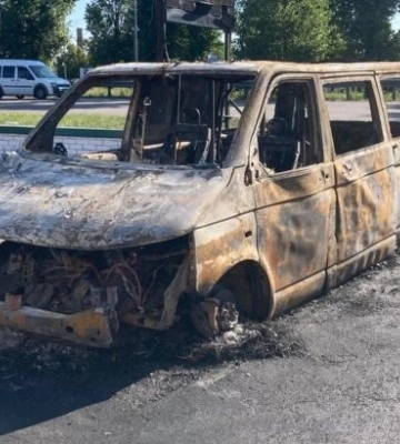 В Киеве неизвестные сожгли авто военных Третьей штурмовой бригады