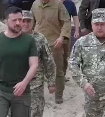 Зеленський приїхав на Волинь перевірити фортифікації на кордоні з Білоруссю (відео)