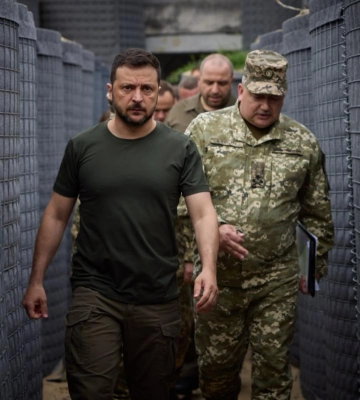 Володимир Зеленський ознайомився з роботами на одному з опорних пунктів у Волинській області