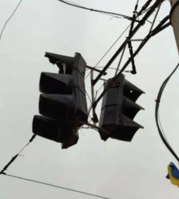 У середмісті Херсона не працюють світлофори на чотирьох перехрестях