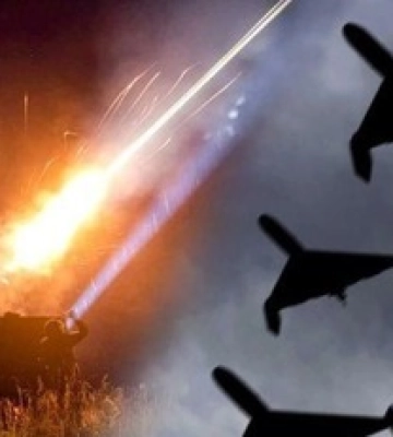 В сети показали "рой шахедов" во время массированной ночной атаки
