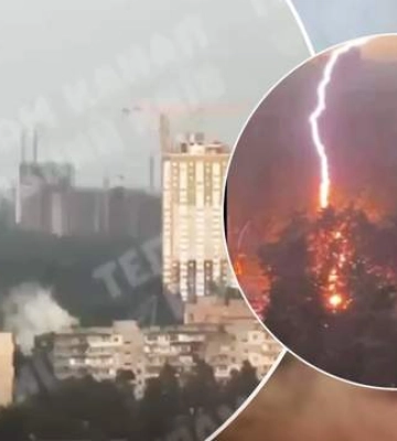 В сети распространяют видео, будто в Киеве молния попала в парковку: что говорят в ГСЧС