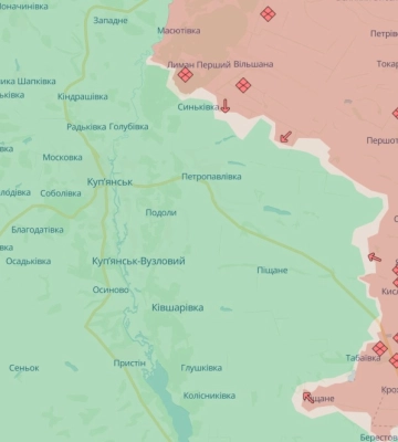 ISW: війська РФ просунулися біля Куп’янська, на Харківському напрямку бої