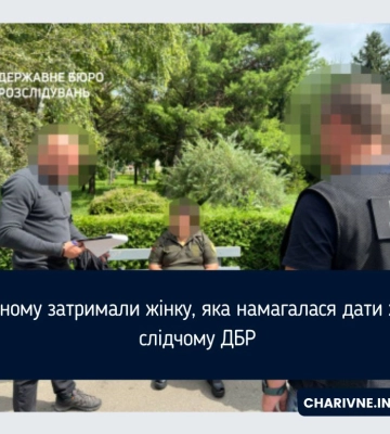 У Рівному затримали жінку, яка намагалася дати хабар слідчому ДБР