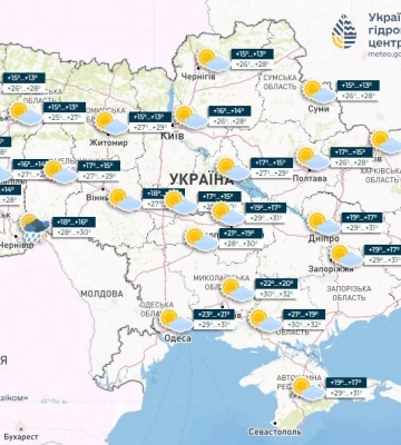 Какая погода будет в Днепре в августе: прогнозы синоптиков