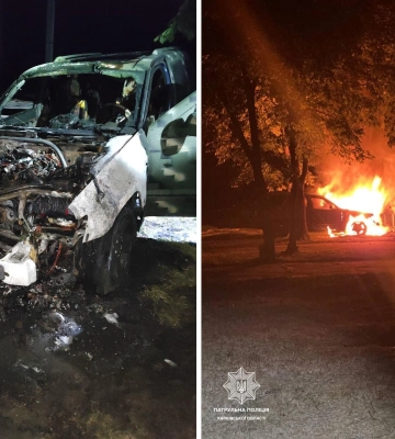 Підпал військових авто в Харкові: патрульні розповіли, як ловили “піроманів”